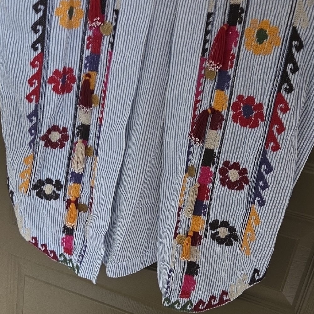 Mango Multicolor Embroidered Kimono - Picture 4 of 9